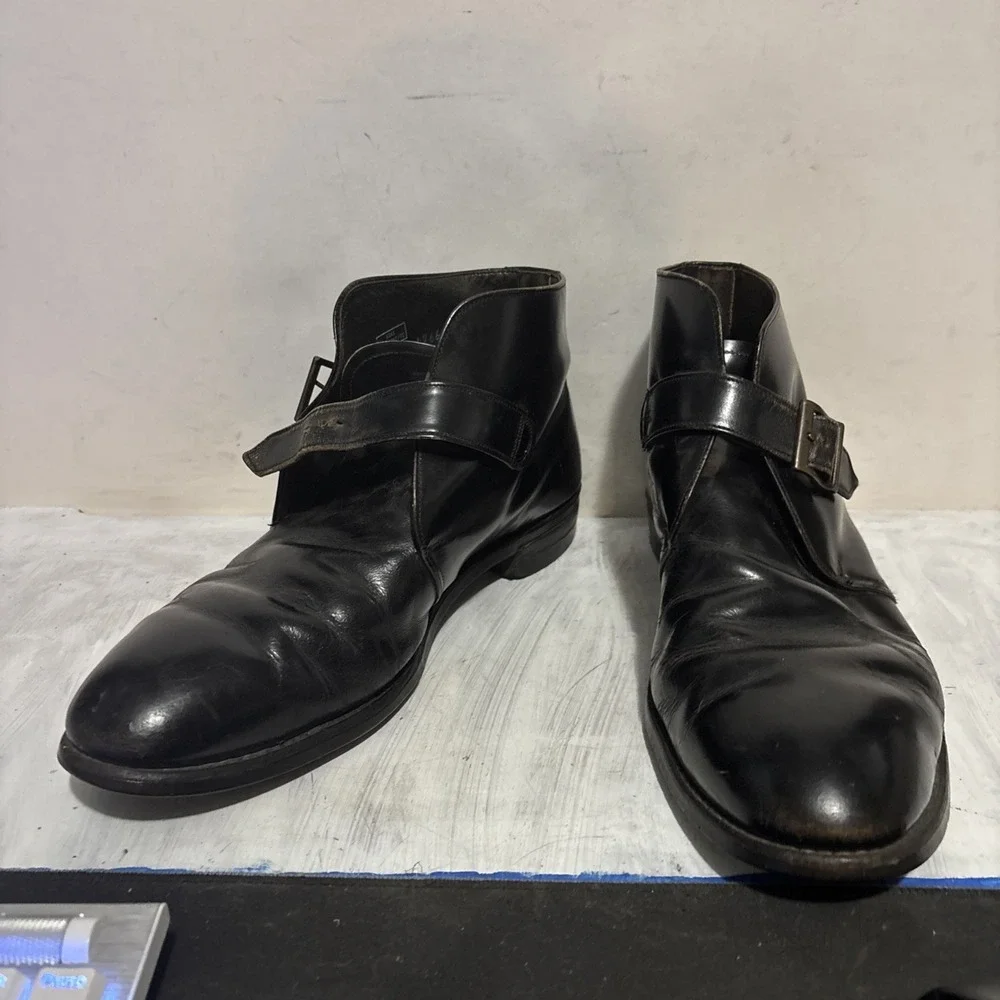 Boot And Shoe Union Classic Safety Boot Buckle Black 9 1/2E Work Boots